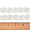 Electroplate Transparent Glass Beads Strands EGLA-N020-02B-4