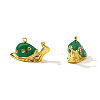 304 Stainless Steel Enamel Pendants STAS-OY003-76G-1