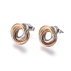 304 Stainless Steel Stud Earrings EJEW-L241-02C-1