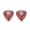 Alloy Rhinestone Pendants FIND-N008-12P-02-1