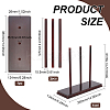 Wooden Donut Holder AJEW-WH0472-12-2