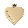 304 Stainless Steel Charms STAS-I325-136A-G-1