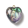 Transparent Resin Pendants LS-RESI-F035-02E-1