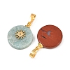 Natural Mixed Gemstone Pendants G-K385-15G-2
