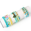 15Pcs Polymer Clay Heishi Beads Stretch Bracelets Sets BJEW-TA00679-3