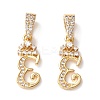 Eco-Friendly Brass Micro Pave Cubic Zirconia Pendants KK-K265-01G-E-1