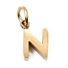 304 Stainless Steel Charms SA-CBABF3F-01G-N-1