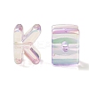 UV Plating Rainbow Iridescent Acrylic Beads OACR-C012-02G-1-3