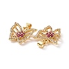Brass Micro Pave Cubic Zirconia Pendants ZIRC-I063-44G-03-3