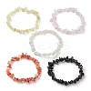 12 Constellation Natural Mixed Gemstone Chip Beaded Stretch Bracelets Sets for Women Men BJEW-JB10264-10-3