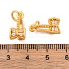 Brass Ice Pick Pinch Bails KK-S403-20MG-02-3