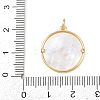 Natural White Shell Pendants KK-P339-03G-3