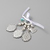 Wedding Bouquet Alloy & Glass Photo Charms DIY-WH20004-07A-AS-2