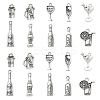 100Pcs 10 Styles Alloy Pendants TIBEP-CJ0002-43-1