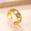 304 Stainless Steel Rhinestone Cuff Open Rings WG7ACF4-01-1