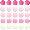 Rubberized Style Imitated Silicone Acrylic Beads MACR-PA0001-06A-01-6
