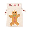 Christmas Theme Cotton Fabric Cloth Bag ABAG-H104-A03-2