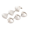 Brass Cubic Zirconia Stud Earrings for Women EJEW-U015-11P-2