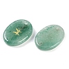 12Pcs 12 Styles Twelve Constellation Natural Green Aventurine Flat Oval Links Connector Charms G-K359-05A-2