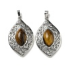 Natural Tiger Eye Pendants G-Q158-02D-1