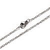304 Stainless Steel Double Link Chains Necklaces NJEW-O051-09-1