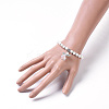 Dyed Natural Lava Rock(Dyed) Beads Stretch Bracelets BJEW-JB04221-03-4