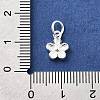 Fine Silver Flower Charms LS-STER-A048-17S-4