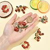 1Pc Alloy Fruit Brooches JEWB-YW0001-07-4