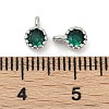 Brass Pave Cubic Zirconia Pendants KK-H204-03P-06-3