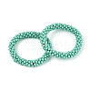 Faceted Opaque Glass Beads Stretch Bracelets BJEW-S144-002E-03-01-2