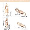 16Pcs 4 styles Brass Lobster Claw Clasps FIND-NB0002-65-5