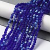 Imitation Jade Glass Beads Strands EGLA-YW0003-19B-05-2