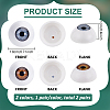 2 Pairs 2 Colors Plastic Safety Craft Eye DIY-WR0004-38-2