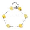 304 Stainless Steel Cable Chain Bracelets BJEW-C094-01P-03-4
