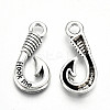 Tibetan Style Alloy Hook Clasps TIBE-S323-060AS-RS-2