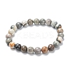 Natural Polychrome Jasper/Picasso Stone/Picasso Jasper Stretch Beaded Bracelets G-A185-01C-1