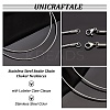 Tarnish Resistant Casual Style 304 Stainless Steel Snake Chain Choker Necklaces STAS-O037-05-4