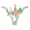 Alloy Enamel Pendants FIND-Z049-02B-02G-1