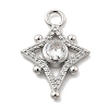 Brass Micro Pave Cubic Zirconia Pendants KK-L228-17P-1