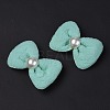 5 Pair 5 Style Bowknot & Flower Polyester Alligator Hair Clips PHAR-C012-01B-5