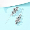 Octopus 316 Stainless Steel Ear Wrap Crawler Hook Earrings AJEW-C044-18AS-2