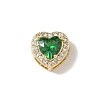 Brass Micro Pave Cubic Zirconia Beads KK-I276-46G-05-1