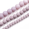 Opaque Glass Beads Strands GLAA-T032-P8mm-MD07-4