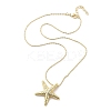 Brass Pendant Necklaces NJEW-S385-05B-G-3