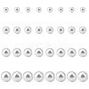 16 Pairs 4 Size Plastic Imitation Pearl Stud Earrings with Steel Iron Pins EJEW-AN0003-89-1