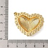 Rack Plating Brass Micro Pave Cubic Zirconia Pendants ZIRC-F142-06G-02-3