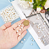 200Pcs 2 Styles ABS Plastic Imitation Pearl Pendants SACR-HS0001-02-3
