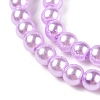 Baking Paint Pearlized Glass Pearl Round Bead Strands HY-Q003-4mm-47-A-4