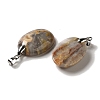 Natural Crazy Agate Pendants G-Z055-03P-05-2