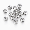 Tarnish Resistant 201 Stainless Steel Waffle Beads X-STAS-G154-37-6mm-1